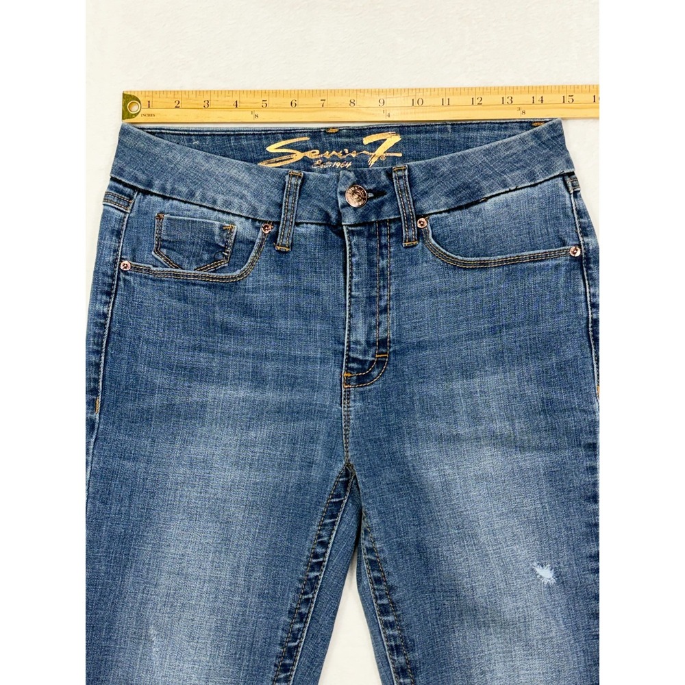 Seven7 Tummyless High Rise Skinny Jeans Size 6 Premium Stretch Denim Slimming - Picture 6 of 11